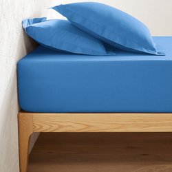 Drap housse uni coton, bonnet 32cm, Scenario LA REDOUTE INTERIEURS image