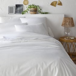 Housse de couette unie percale coton bio Scenario LA REDOUTE INTERIEURS image