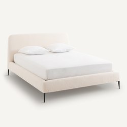 Dubbelbed in bouclette, Oscar design E. Gallina AM.PM image