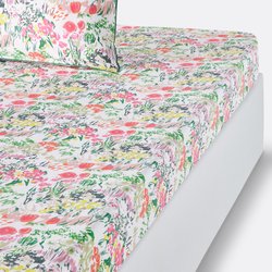 Drap housse percale de coton, Colored Field LA REDOUTE INTERIEURS image