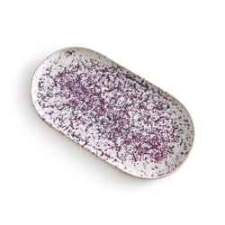 Hortensia Oval Enamelled Stoneware Tray AM.PM image