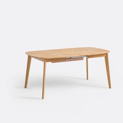 Mesa de comedor extensible de roble macizo, de 4 a 10 cubiertos, DALMAR LA REDOUTE INTERIEURS image