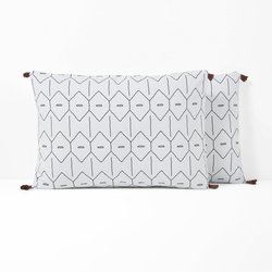 Mirmi Graphic Tassel 100% Washed Cotton Pillowcase LA REDOUTE INTERIEURS image