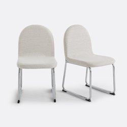 Комплект из 2 стульев, ножки хромированные , MARSSO LA REDOUTE INTERIEURS image