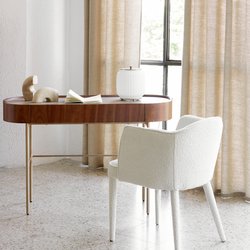 Konsolenschreibtisch Nussbaum/Leder Aslen AM.PM image