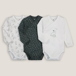 3er-Pack Erstlings-Bodys, bedruckt LA REDOUTE COLLECTIONS image