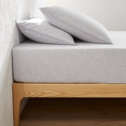 Sábana bajera, franela de algodón, banda 30 cm, Clara LA REDOUTE INTERIEURS image