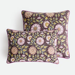Shandira Block Print Cotton Cushion Cover LA REDOUTE INTERIEURS image