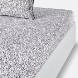 Leafbird Floral 100% Washed Cotton Fitted Sheet LA REDOUTE INTERIEURS image