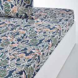 Drap housse percale de coton, Aquajungle LA REDOUTE INTERIEURS image