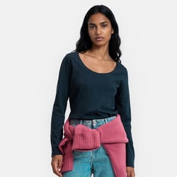 Лонгслив с круглым вырезом LA REDOUTE COLLECTIONS image