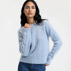 Pull en maille ajourée, laine et alpaga mélangés LA REDOUTE COLLECTIONS image