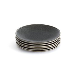 Lot de 6 assiettes à dessert, en grès, Onda LA REDOUTE INTERIEURS image