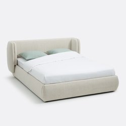 Lit tissu bouclette avec sommier, Meridiano LA REDOUTE INTERIEURS image