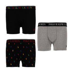Kids Pack of 3 Boxers in Cotton POLO RALPH LAUREN image