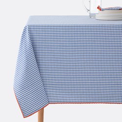 Nappe motif vichy tissé teint coton/lin Trattoria LA REDOUTE INTERIEURS image