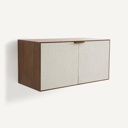 Estrutura com 2 portas, nogueira e tecido, Aldon AM.PM image