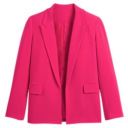 Blazer de crepé de corte amplio y sin botones LA REDOUTE COLLECTIONS image