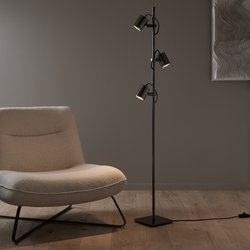 Lampadaire 3 spots orientables graphite, Girevole AM.PM image