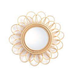 Miroir rotin forme fleur double Ø45 cm, Nogu LA REDOUTE INTERIEURS image