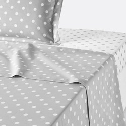Drap pur coton imprimé pois, Clarisse LA REDOUTE INTERIEURS image