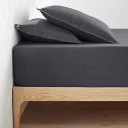 Drap-housse percale coton, bonnet 40 cm, Scenario LA REDOUTE INTERIEURS image