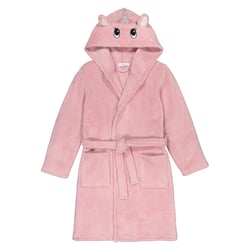 Fleece Hooded Bathrobe with Unicorn Hood LA REDOUTE COLLECTIONS image