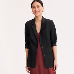 Blazer en lin coupe droite  ANNE WEYBURN image