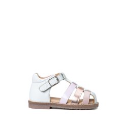 Sandales en cuir 19 26 blanc La Redoute Collections La Redoute