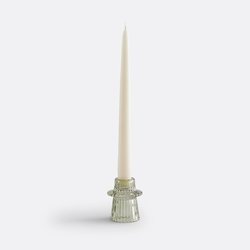 Bougeoir en verre strié coloré H6,8 cm, Sabri LA REDOUTE INTERIEURS image