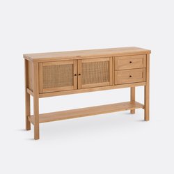 Gabin Pine & Rattan Sideboard LA REDOUTE INTERIEURS image