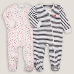 2er-Pack bedruckte Strampler aus Baumwolle LA REDOUTE COLLECTIONS image