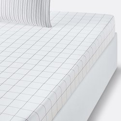 Drap-housse coton lavé Monille LA REDOUTE INTERIEURS image