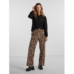 Leoparden-Hose mit hoher Taille PIECES image