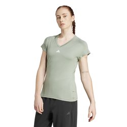 Camiseta con cuello de pico AEROREADY Train Essentials con logo adidas Performance image