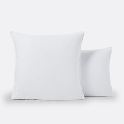 Scenario Plain 100% Organic Cotton Percale 200 Thread Count Pillowcase LA REDOUTE INTERIEURS image