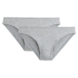 Lot de 2 Slips tout coton uni Cottone LA REDOUTE COLLECTIONS image