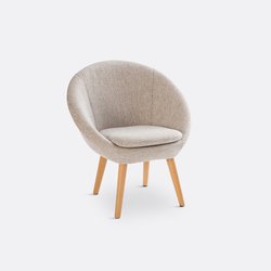 Fauteuil boule piètement hêtre massif, Jimi LA REDOUTE INTERIEURS image