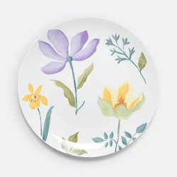 Комплект из четырех тарелок плоских из фарфора, Delila LA REDOUTE INTERIEURS image
