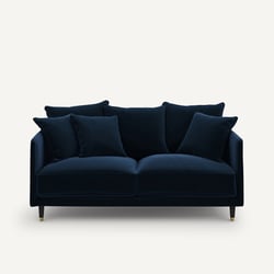 Canapé droit 3 places compact, en velours, LAZARE AM.PM image