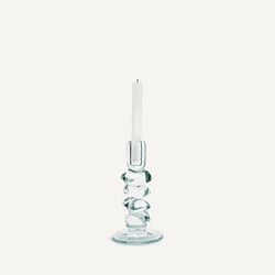Bougeoir en verre transparent, H23 cm, Qimera AM.PM image