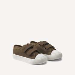 Кеды из ткани на липучках LA REDOUTE COLLECTIONS image