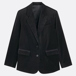 Блейзер из гладкого велюра, ANDRÉE / АНДРЕ LA REDOUTE COLLECTIONS image