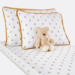 Tulipe Cotton Muslin Pillowcase LA REDOUTE INTERIEURS image