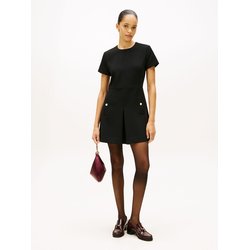 Vestido direito e curto, mangas curtas TOMMY HILFIGER
