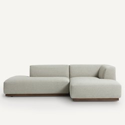 Divano angolo destro XL texturé viscosa lino Jacopo AM.PM image