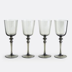 Juego de 4 copas de vino de cristal ahumado, Venelli LA REDOUTE INTERIEURS image