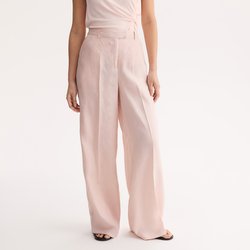 Pantalon large en lin  ANNE WEYBURN image