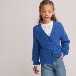 Gilet boutonné en grosse maille LA REDOUTE COLLECTIONS image