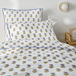 Housse de couette enfant, en coton lavé, imprimé fleurs, DIMANI LA REDOUTE INTERIEURS image